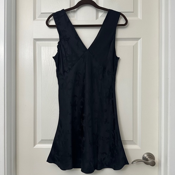 Réalisation Par The Roxy Silk Mini Dress Black Dragon Women’s Size Medium - Picture 7 of 15